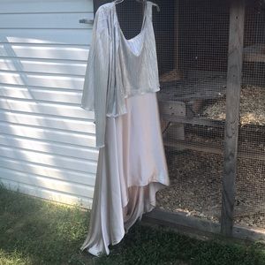 Beautiful silver/gold /champagne cocktail dress